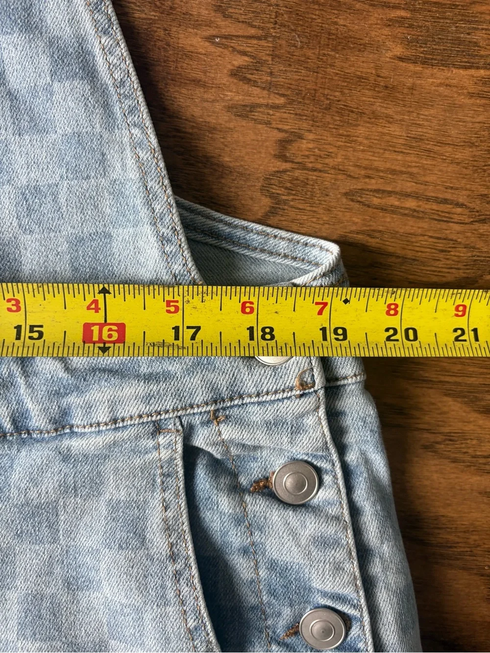 No Boundaries Light Blue Denim Overalls with Pink Logo Patch